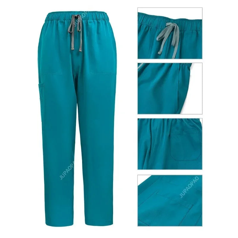 Unisex V-Neck Nurse Scrubs Set — Comfortable Medical Uniform for Nurses & Healthcare Professionals